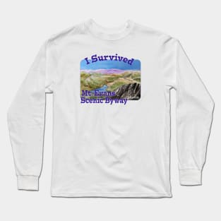 I Survived Mt. Evans Scenic Byway, Colorado Long Sleeve T-Shirt